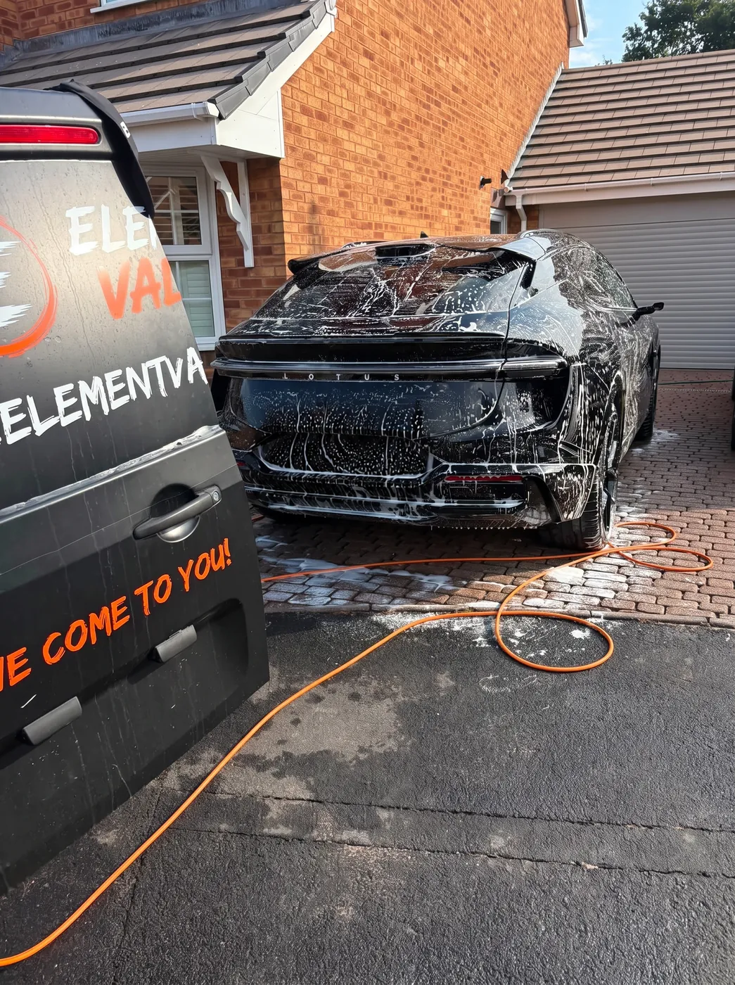 Lotus with the Element Valets van