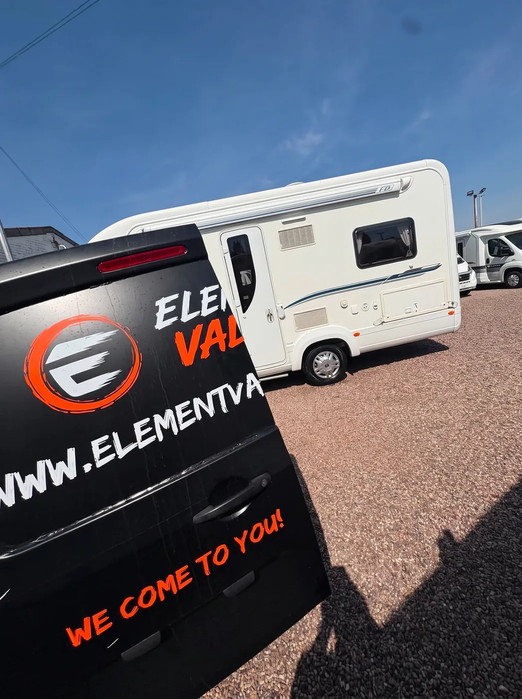 Motorhome with the Element Valets van